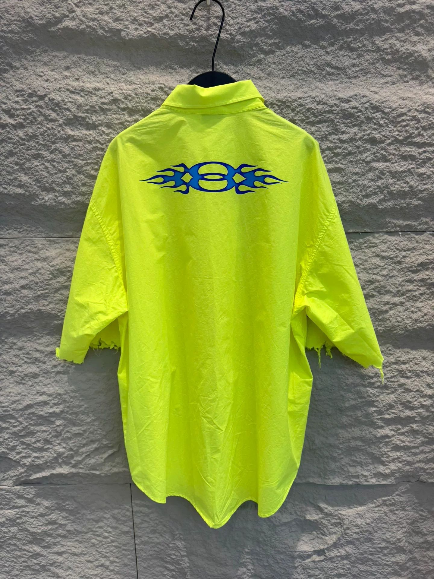Balenciaga Balenciaga Flame Logo Short Sleeve Shirt Size XS Size US XS / EU 42 / 0 - 5 Thumbnail