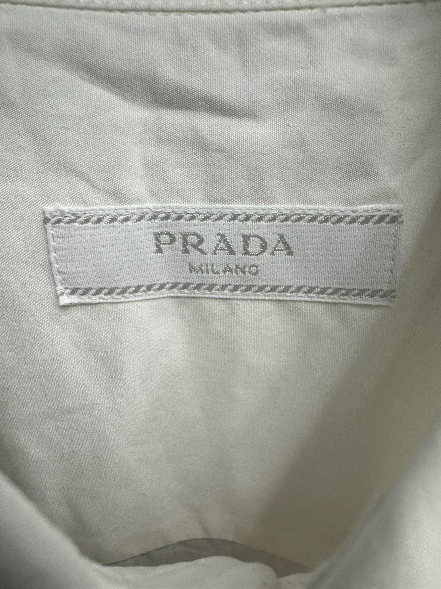 Prada Prada Rhinestone Logo Patch Shirt Size L Size US L / EU 52-54 / 3 - 6 Thumbnail