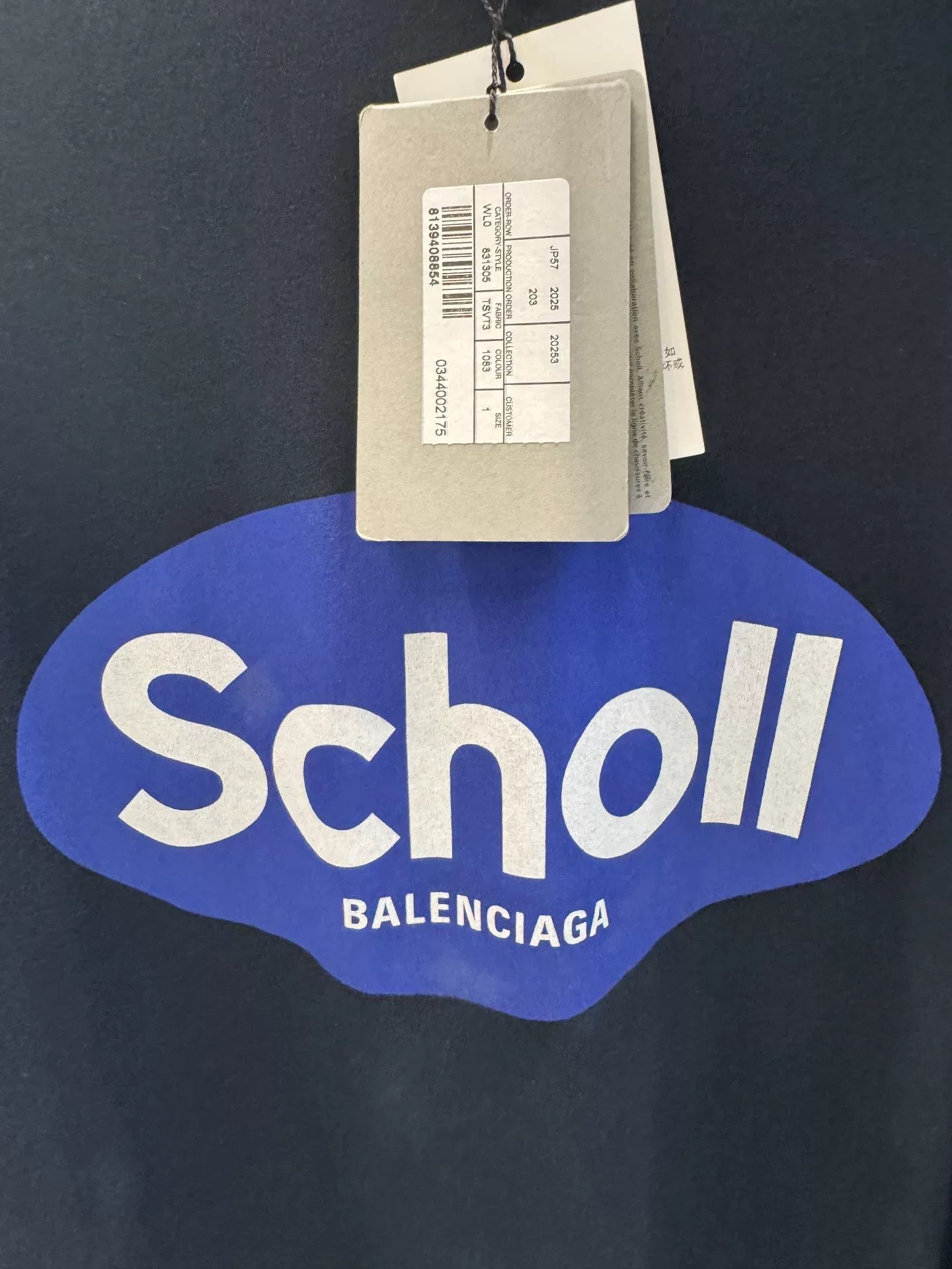 Balenciaga Balenciaga x Scholl Logo T-Shirt Size 1 Size US S / EU 44-46 / 1 - 5 Thumbnail