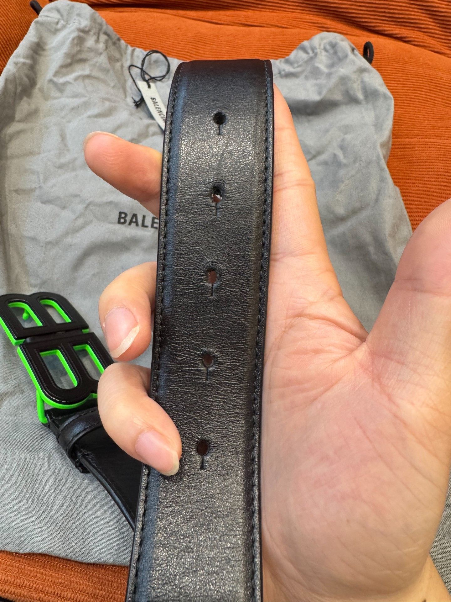 Balenciaga Balenciaga BB Buckle Leather Belt Size 32 Size 32 - 5 Thumbnail