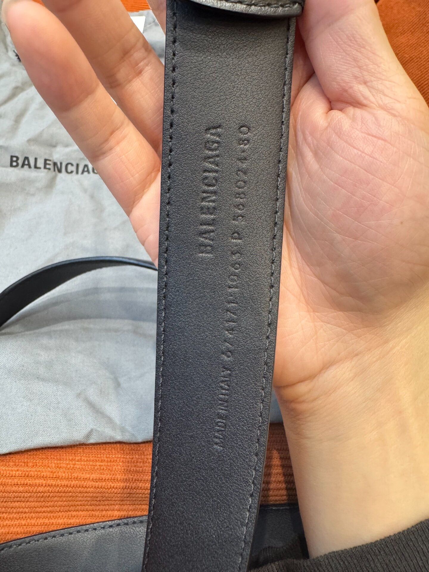 Balenciaga Balenciaga BB Buckle Leather Belt Size 32 Size 32 - 7 Thumbnail
