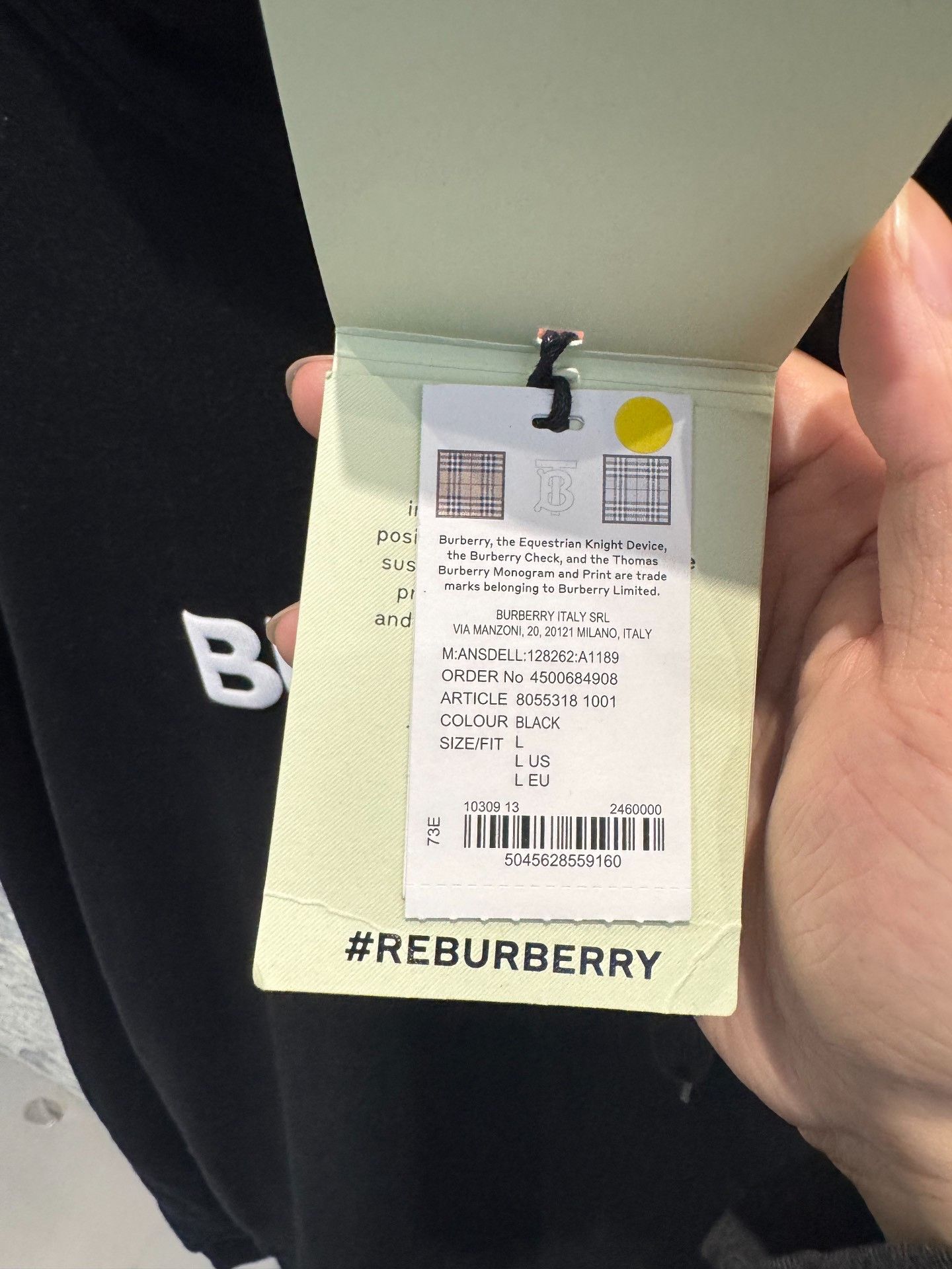 Burberry Burberry Logo Embroidered Hoodie Size L Size US L / EU 52-54 / 3 - 3 Thumbnail