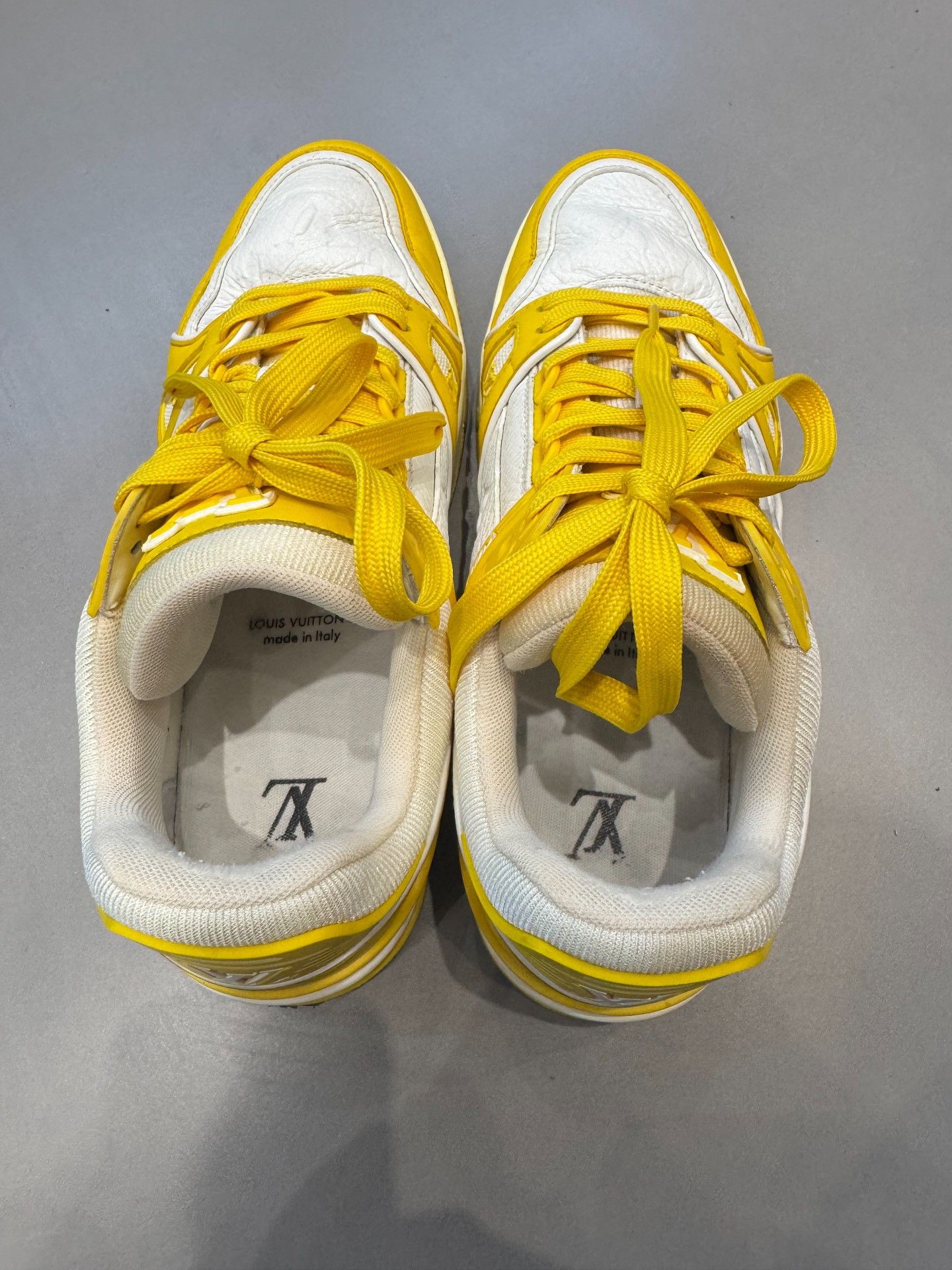 Louis Vuitton Louis Vuitton Yellow Leather Trainer Sneakers Size 9 Size US 9 / EU 42 - 8 Thumbnail