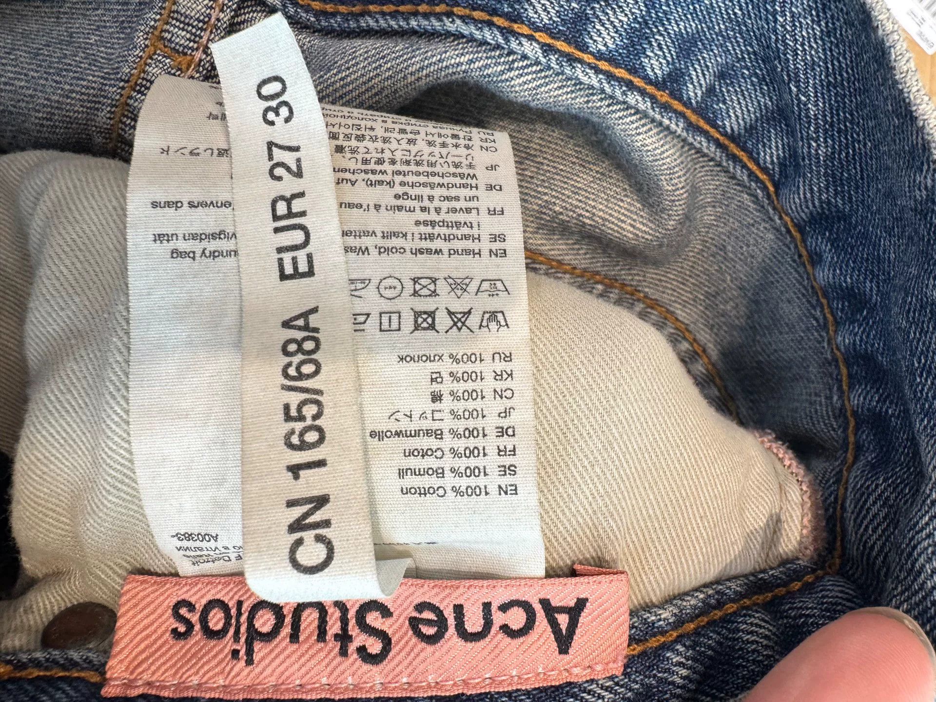 Acne Studios Acne Studios 2021F Distressed Denim Jeans Size 27 Size US 27 - 5 Thumbnail