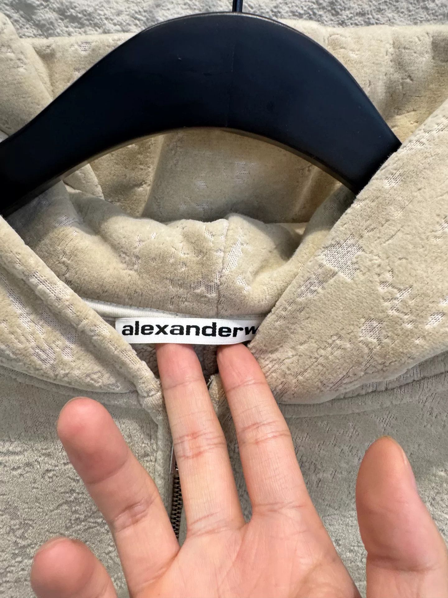 Alexander Wang Alexander Wang Flocked Zip Hoodie Size M Size US M / EU 48-50 / 2 - 3 Thumbnail