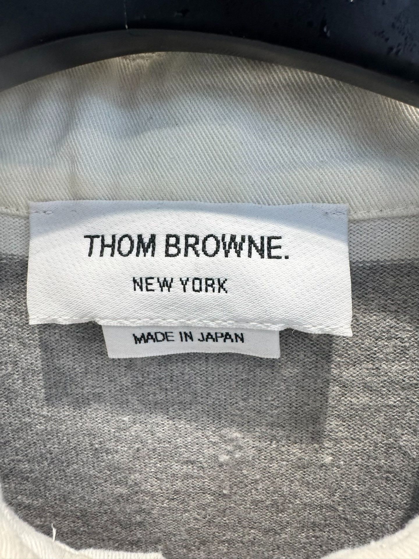 Thom Browne Thom Browne Stick Figure Striped Long Sleeve Polo Size 0 Size US XS / EU 42 / 0 - 7 Thumbnail