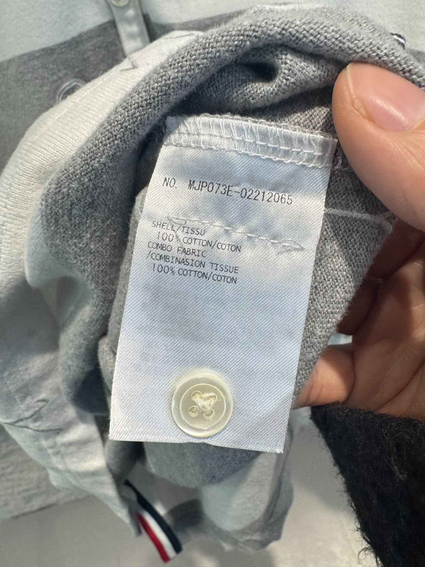 Thom Browne Thom Browne Stick Figure Striped Long Sleeve Polo Size 0 Size US XS / EU 42 / 0 - 8 Thumbnail