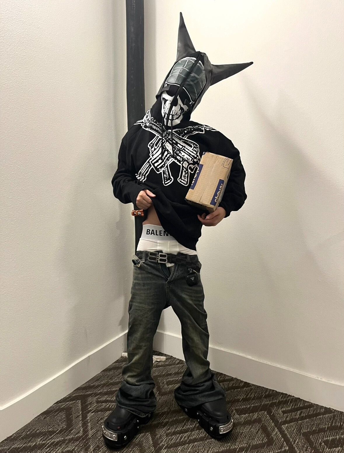 Vetements Vetements Skull Zip-Up Hoodie Size M Size US M / EU 48-50 / 2 - 8 Thumbnail