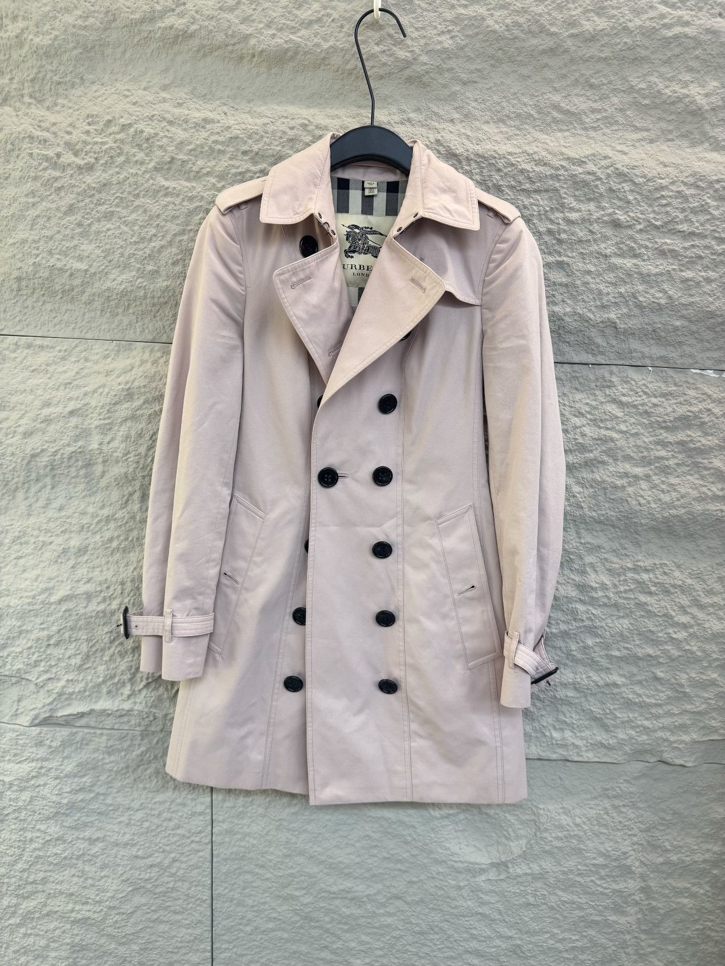 Burberry Burberry Pink Trench Coat Size IT 38 Size XS / US 0-2 / IT 36-38 - 2 Thumbnail
