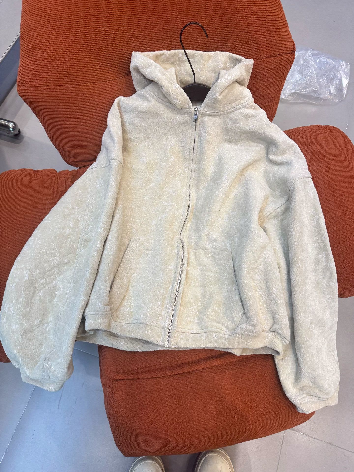 Alexander Wang Alexander Wang Flocked Zip Hoodie Size M Size US M / EU 48-50 / 2 - 2 Thumbnail