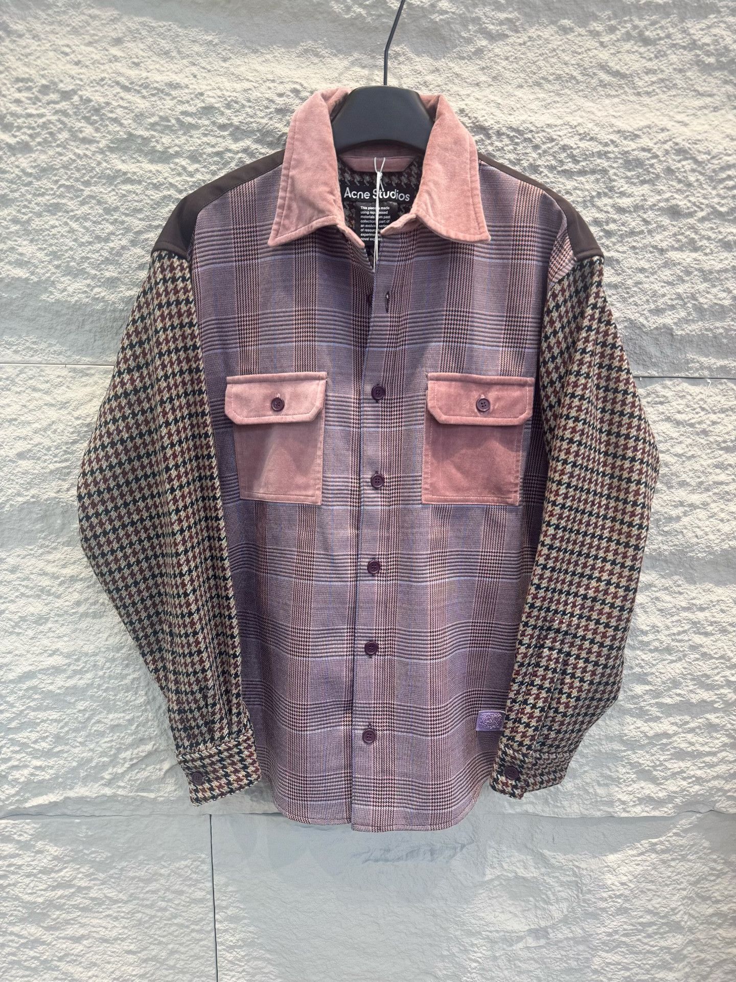 Acne Studios Acne Studios Face Patch Wool Plaid Shirt XS Size US XS / EU 42 / 0 - 2 Thumbnail