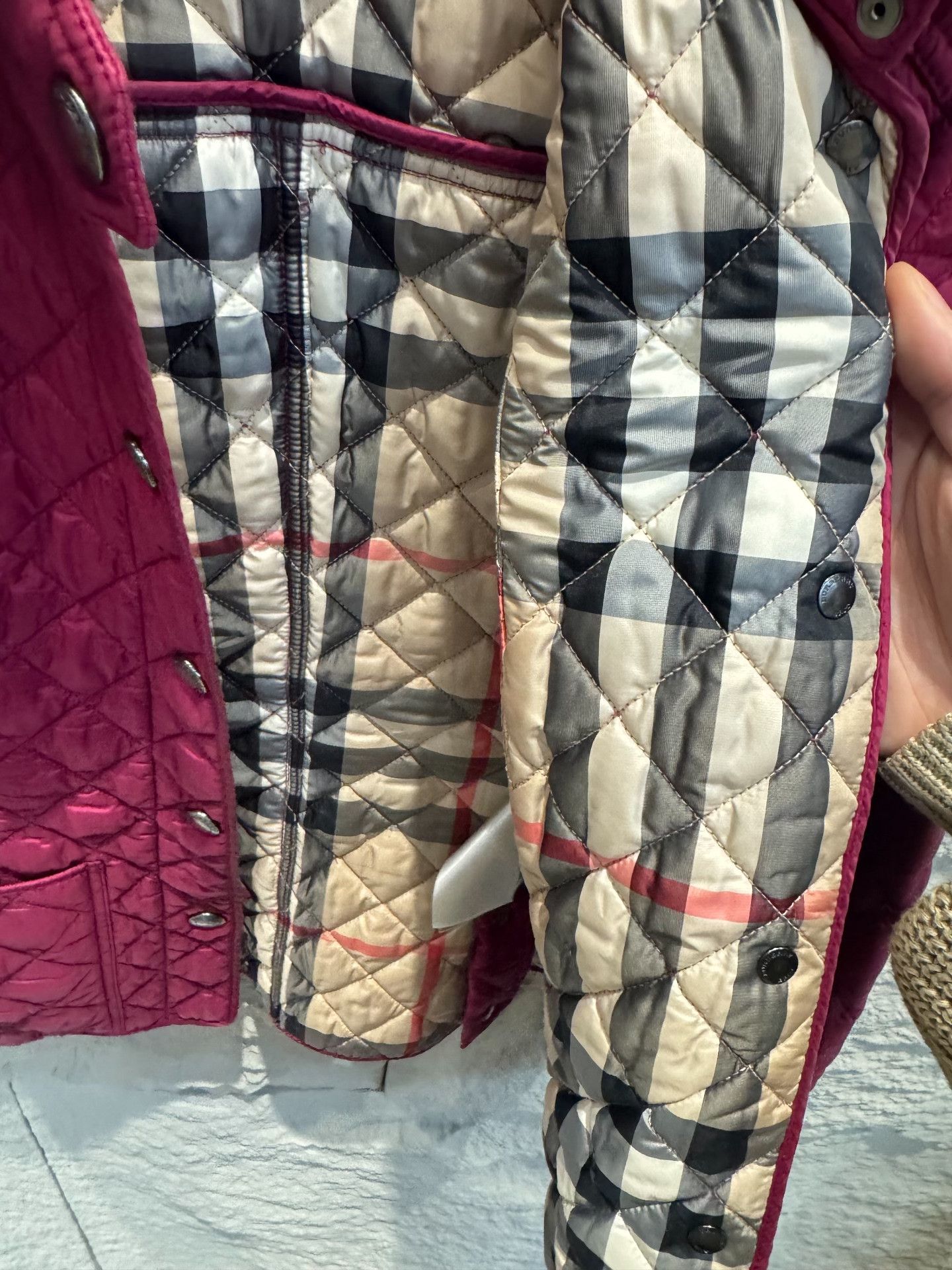 Burberry Burberry Brit Quilted Jacket Pink Size XS Size XS / US 0-2 / IT 36-38 - 4 Thumbnail