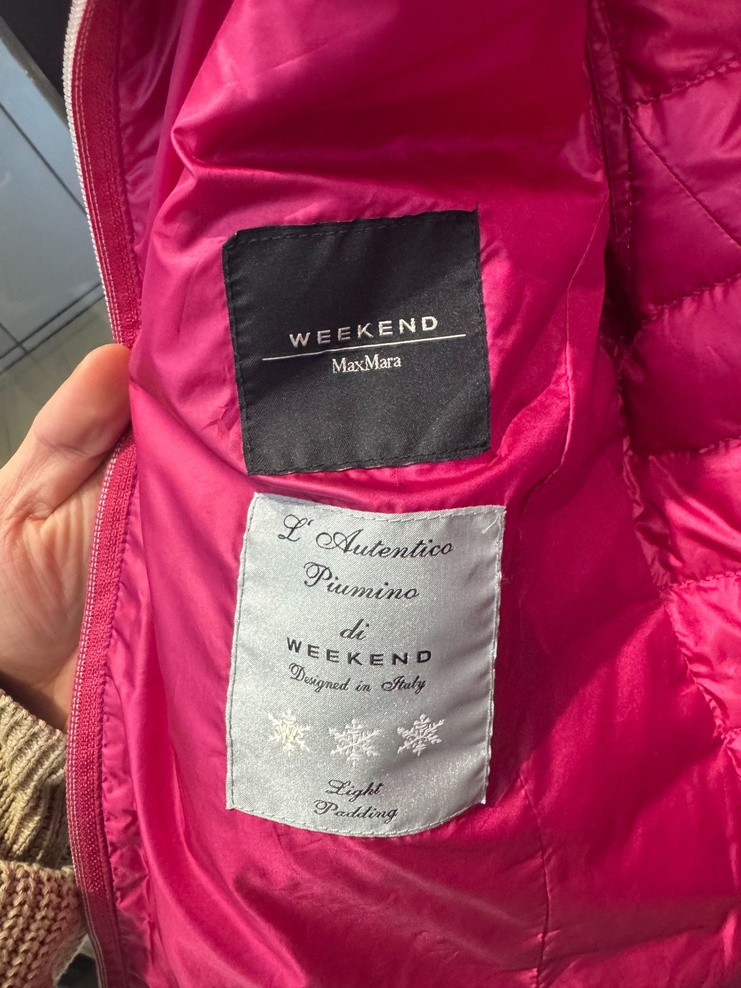 Max Mara MaxMara Weekend Pink Puffer Jacket Size 36 Size XS / US 0-2 / IT 36-38 - 3 Thumbnail