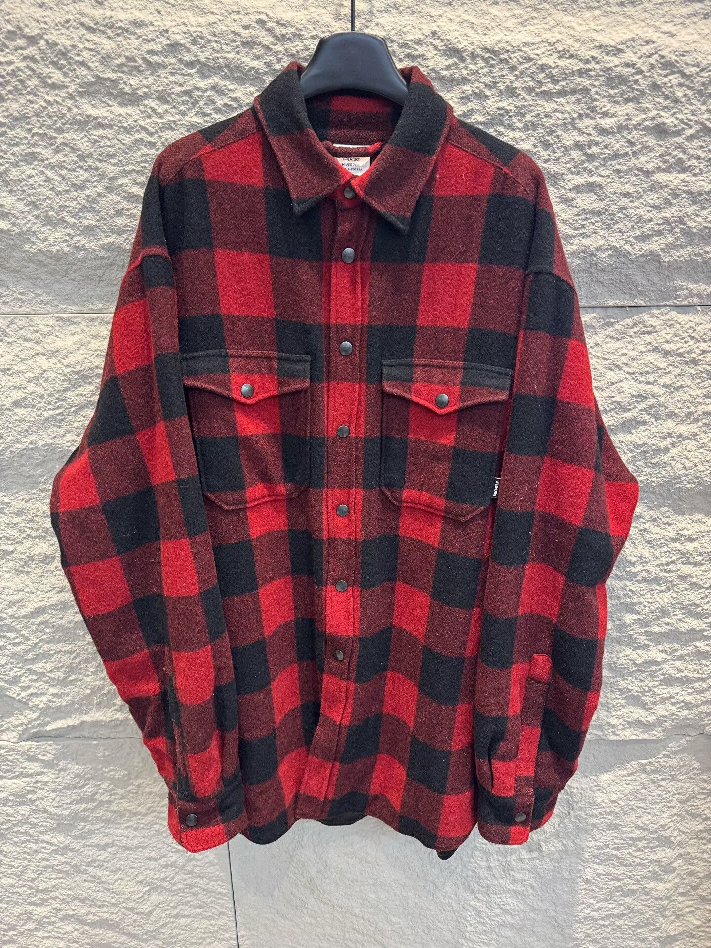 Vetements VETEMENTS Red Plaid Padded Light Jacket Size S Size US S / EU 44-46 / 1 - 2 Thumbnail
