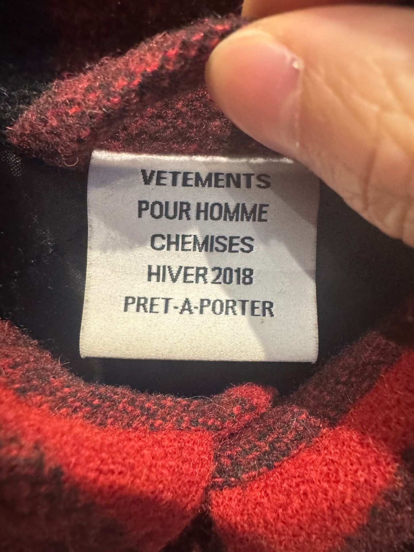 Vetements VETEMENTS Red Plaid Padded Light Jacket Size S Size US S / EU 44-46 / 1 - 3 Thumbnail