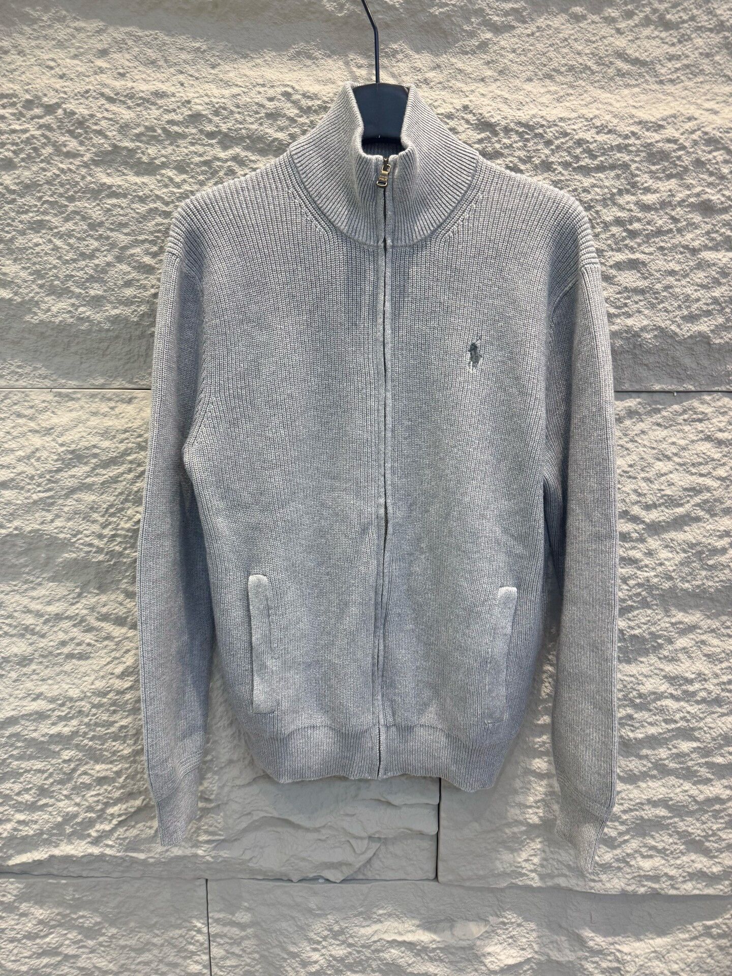 Polo Ralph Lauren Polo Ralph Lauren Gray Full Zip Knit Jacket Size S Size US S / EU 44-46 / 1 - 2 Thumbnail