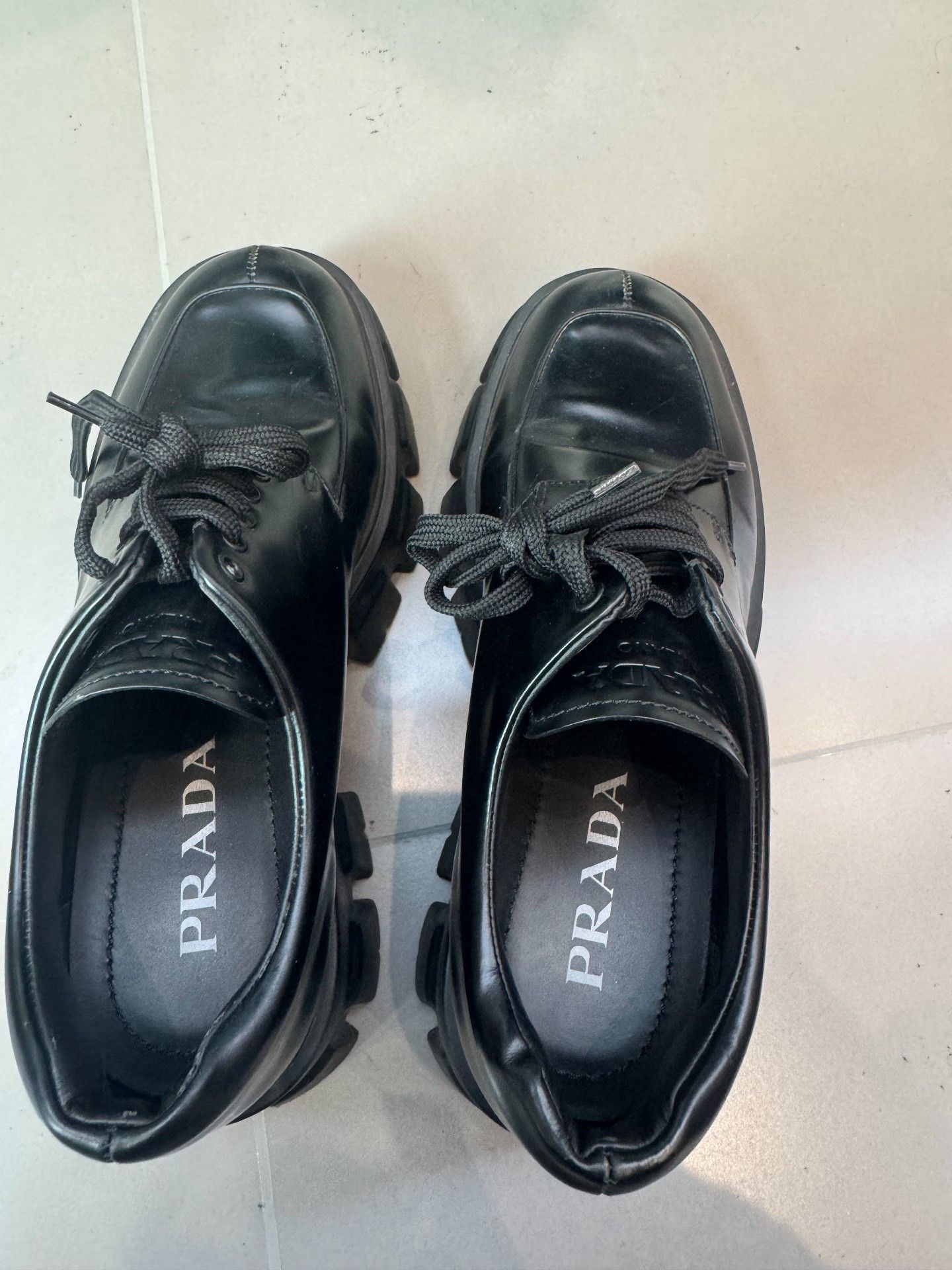 Prada Prada Monolith Platform Lace-Up Shoes Size 38.5 Size US 8.5 / IT 38.5 - 3 Thumbnail
