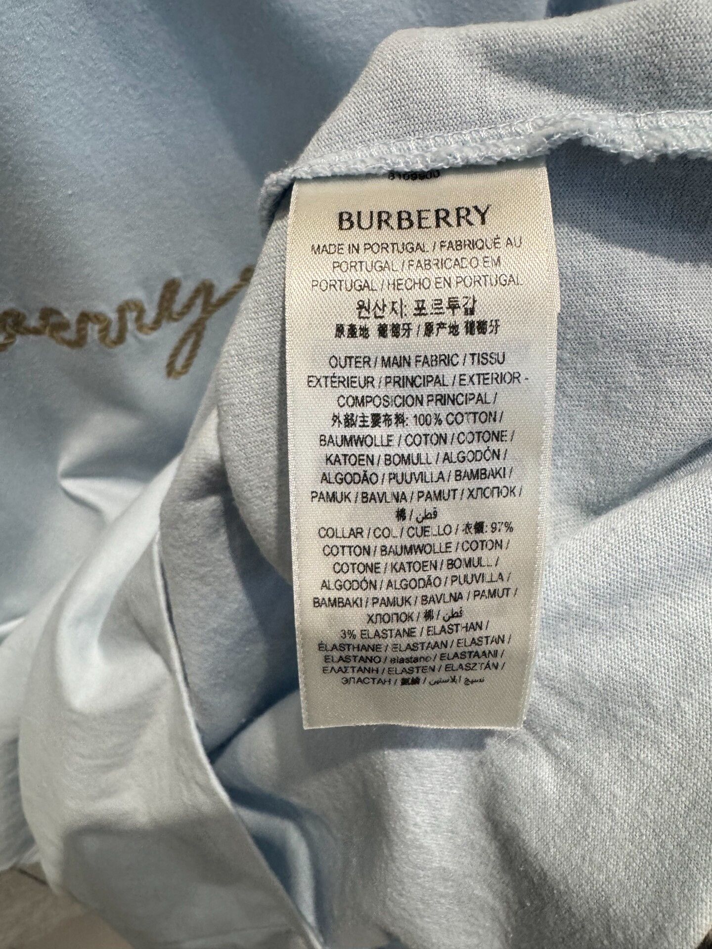 Burberry Burberry Embroidered Logo T-Shirt Size M Size US M / EU 48-50 / 2 - 4 Thumbnail