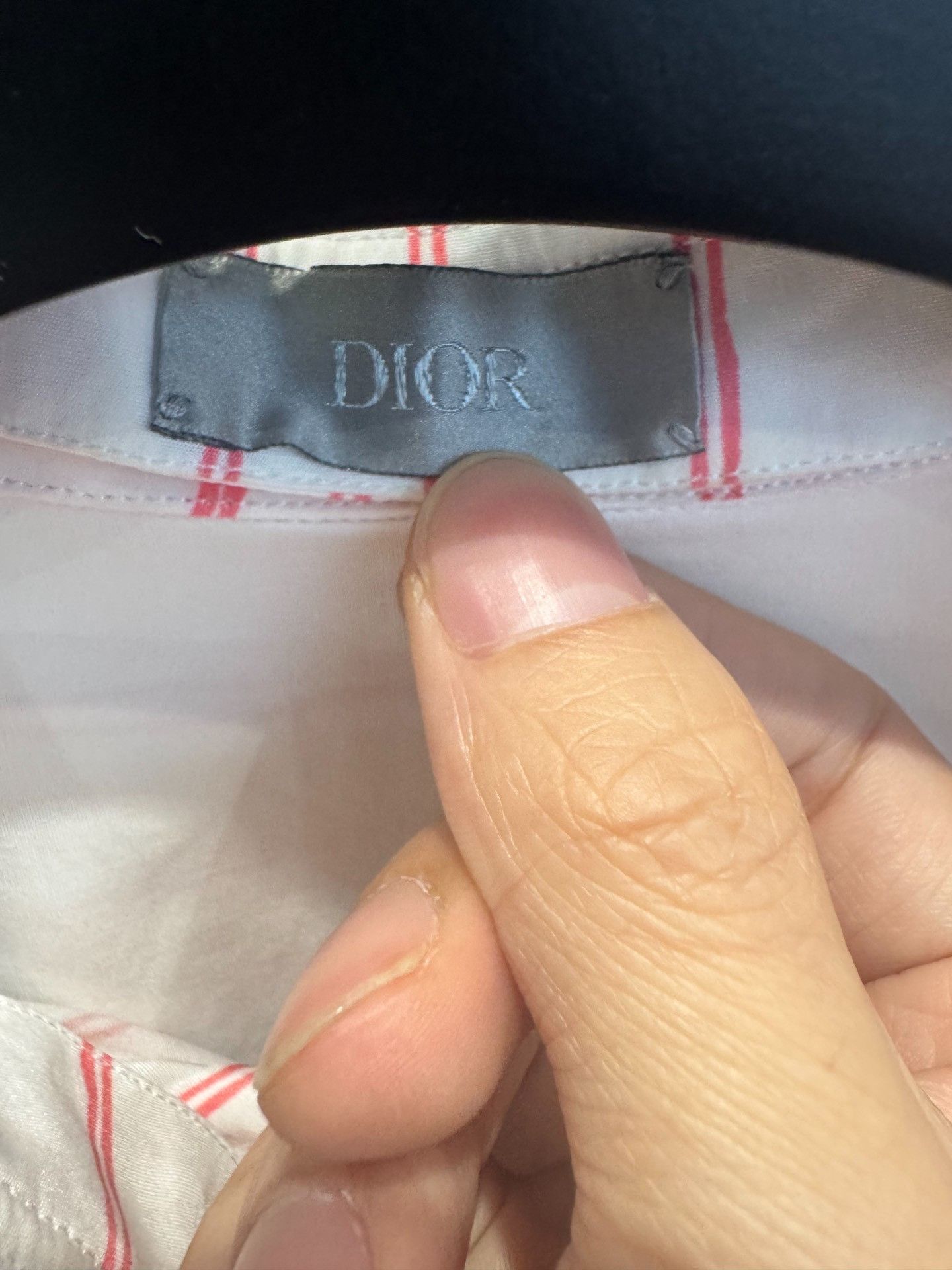Dior Dior Striped Embroidered Shirt Size M Size US M / EU 48-50 / 2 - 5 Thumbnail
