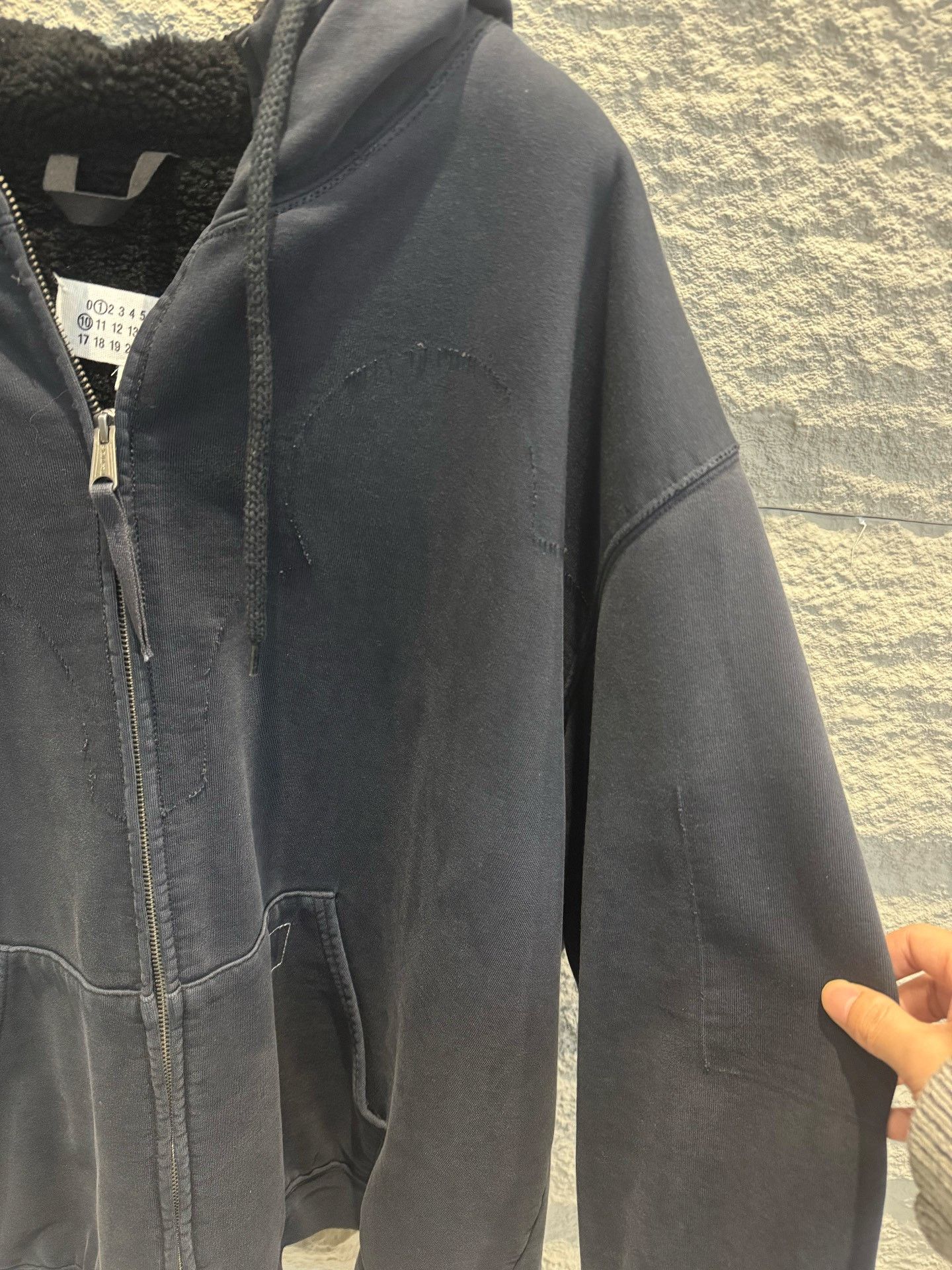 Maison Margiela Maison Margiela Fleece Lined Zip Hoodie Size XS Size US XS / EU 42 / 0 - 4 Thumbnail