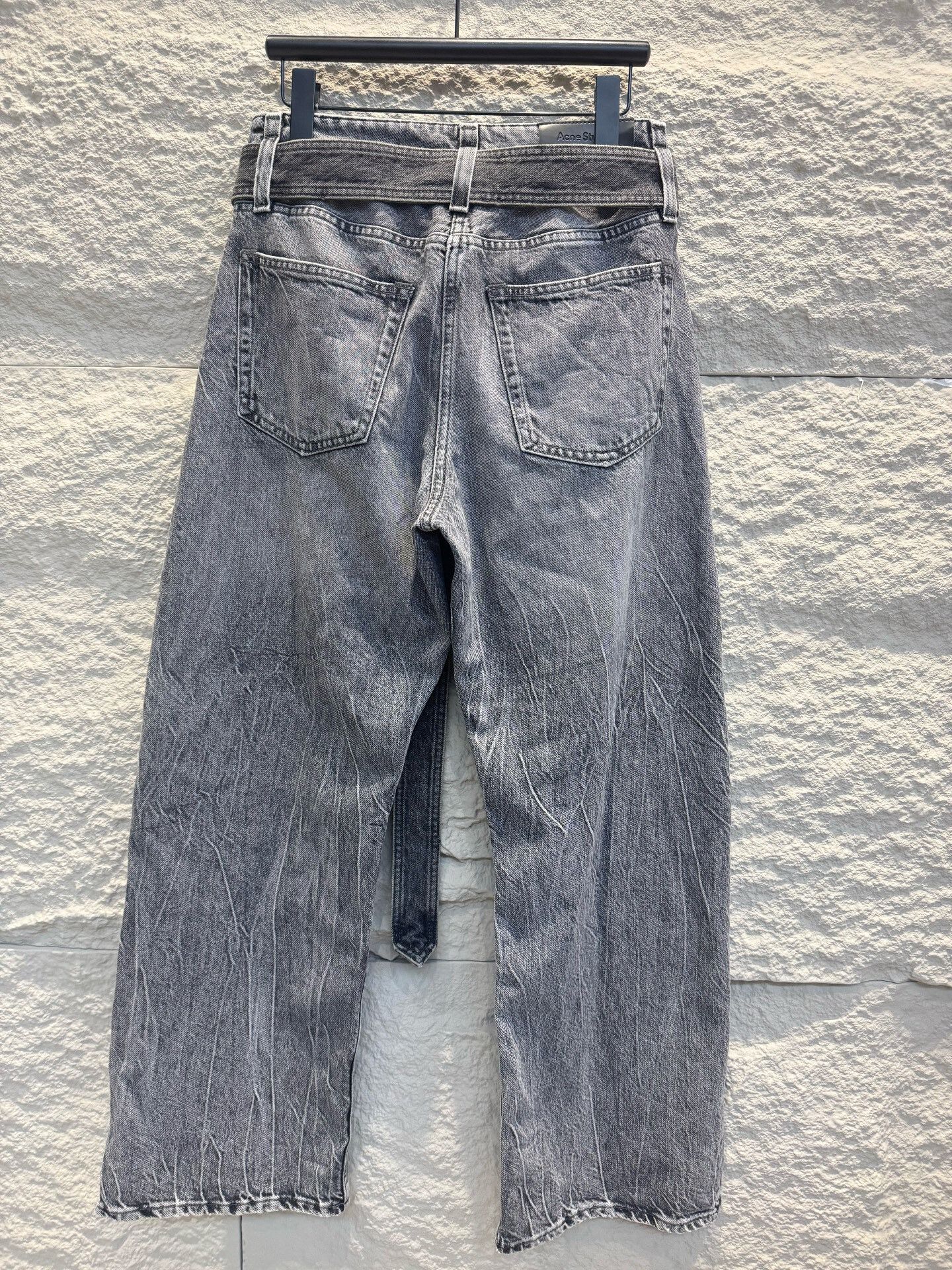 Acne Studios Acne Studios Belted Washed Denim Jeans Size 26 Size US 26 / EU 42 - 3 Thumbnail
