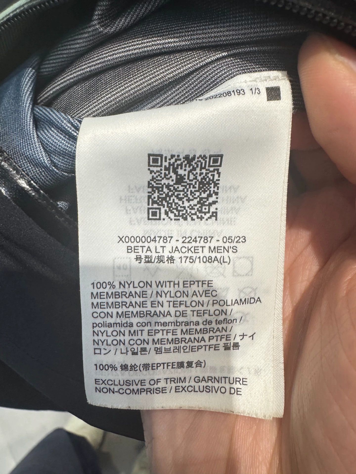 Arc'teryx Arc'teryx Gore-Tex Beta LT Jacket Size L Size US L / EU 52-54 / 3 - 5 Thumbnail