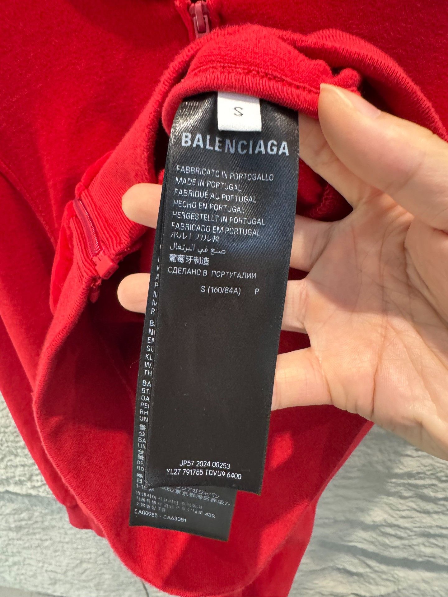 Balenciaga Balenciaga Rhinestone Logo Zip Up Hoodie Size S Size S / US 4 / IT 40 - 5 Thumbnail