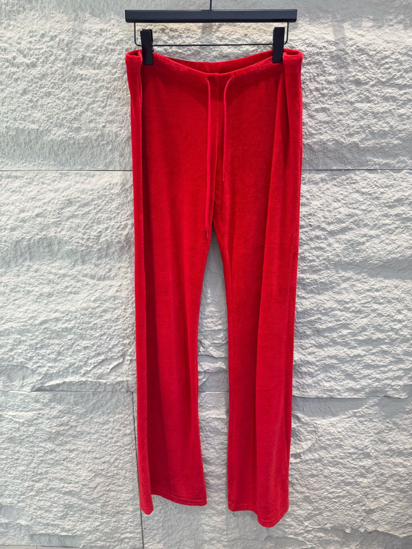 Balenciaga Balenciaga Red Velour Sweatpants Size S Size 27" / US 4 / IT 40 - 2 Thumbnail