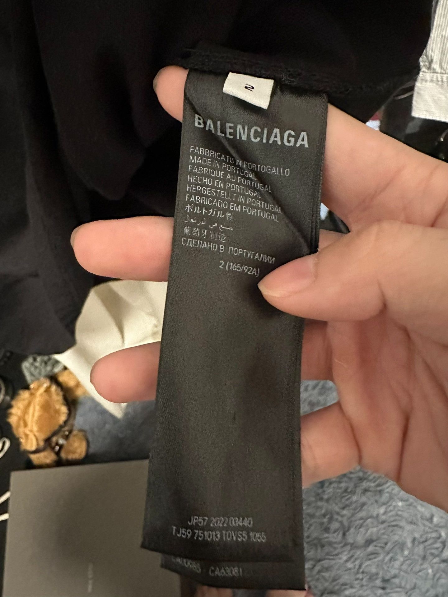 Balenciaga Balenciaga Distressed Long Sleeve T-Shirt Size M Size US M / EU 48-50 / 2 - 6 Thumbnail