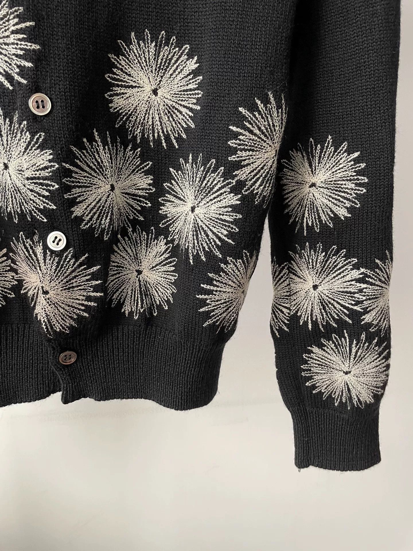 Rei Kawakubo Comme des Garcons Black Firework Cardigan Size M / US 6-8 / IT 42-44 - 4 Thumbnail