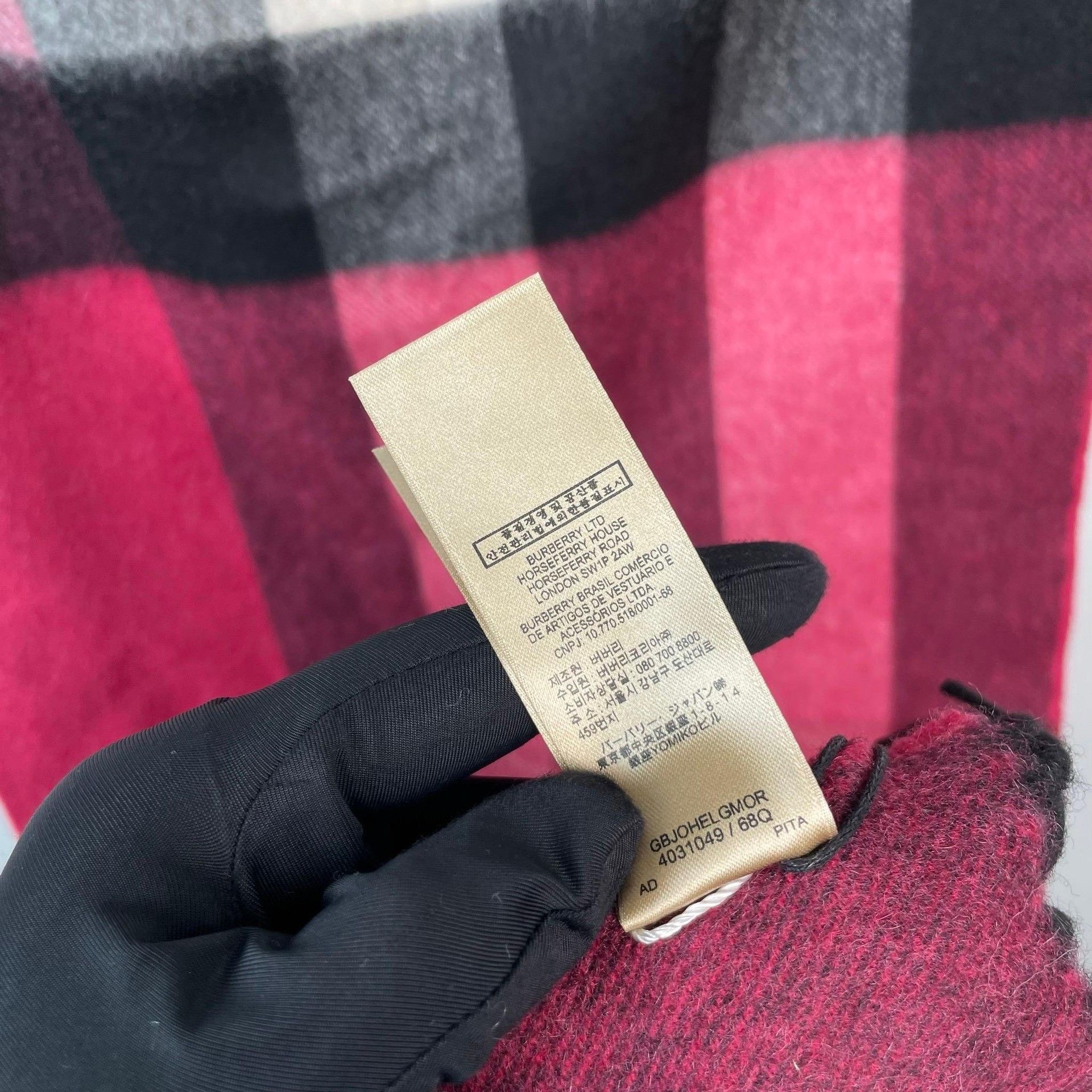Burberry Burberry Rose Pink Classic Plaid Scarf Size ONE SIZE - 8 Thumbnail