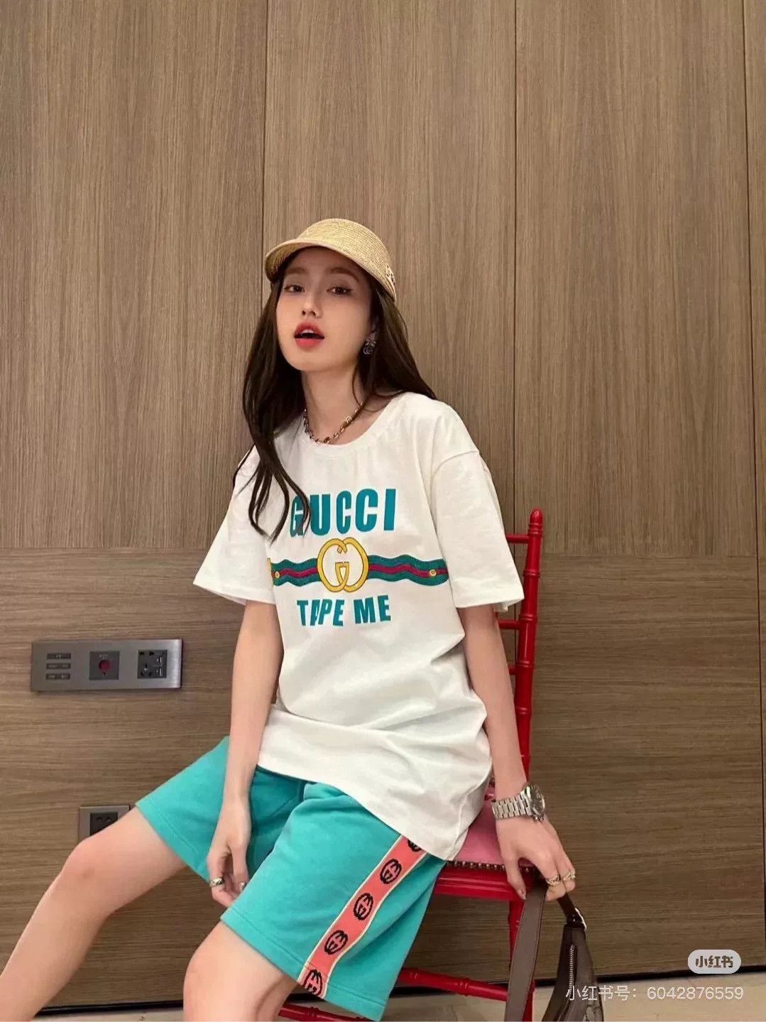 Gucci Gucci Mint Green Pineapple Logo Shorts Size US 30 / EU 46 - 6 Thumbnail