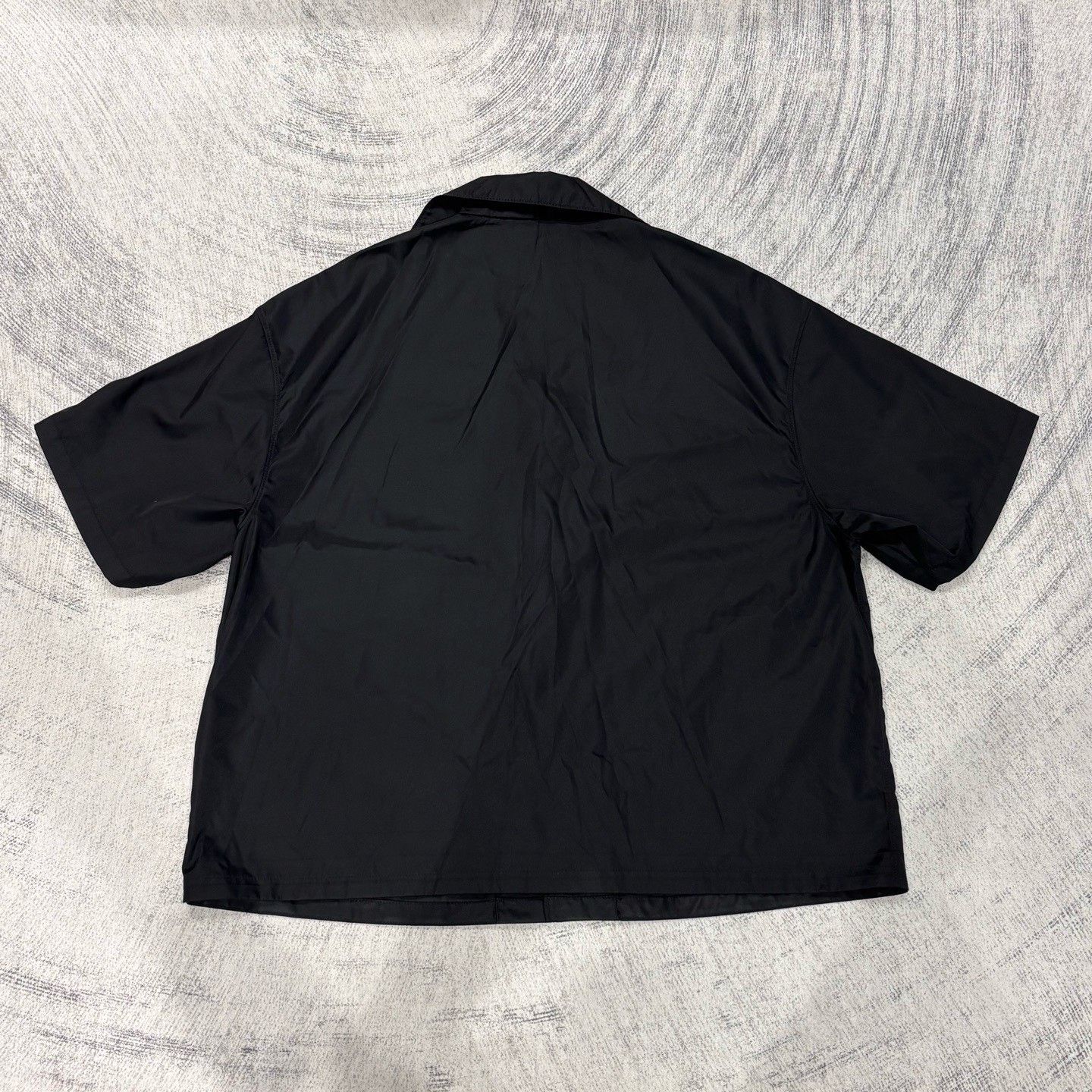 Prada Prada Black Nylon Triangular Logo Short-Sleeve Coat Size US L / EU 52-54 / 3 - 2 Thumbnail