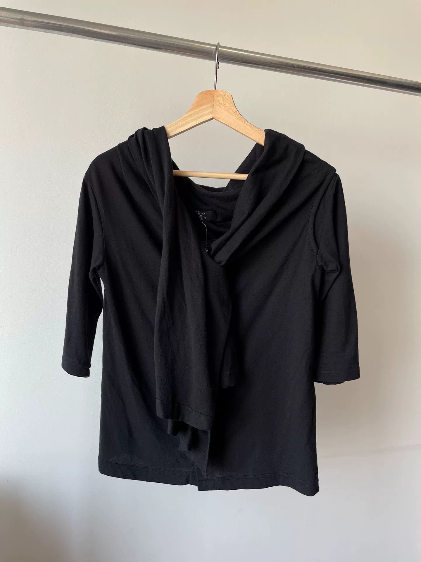 Yohji Yamamoto Y's Yohji Yamamoto Black T-Shirt Size M / US 6-8 / IT 42-44 - 2 Thumbnail