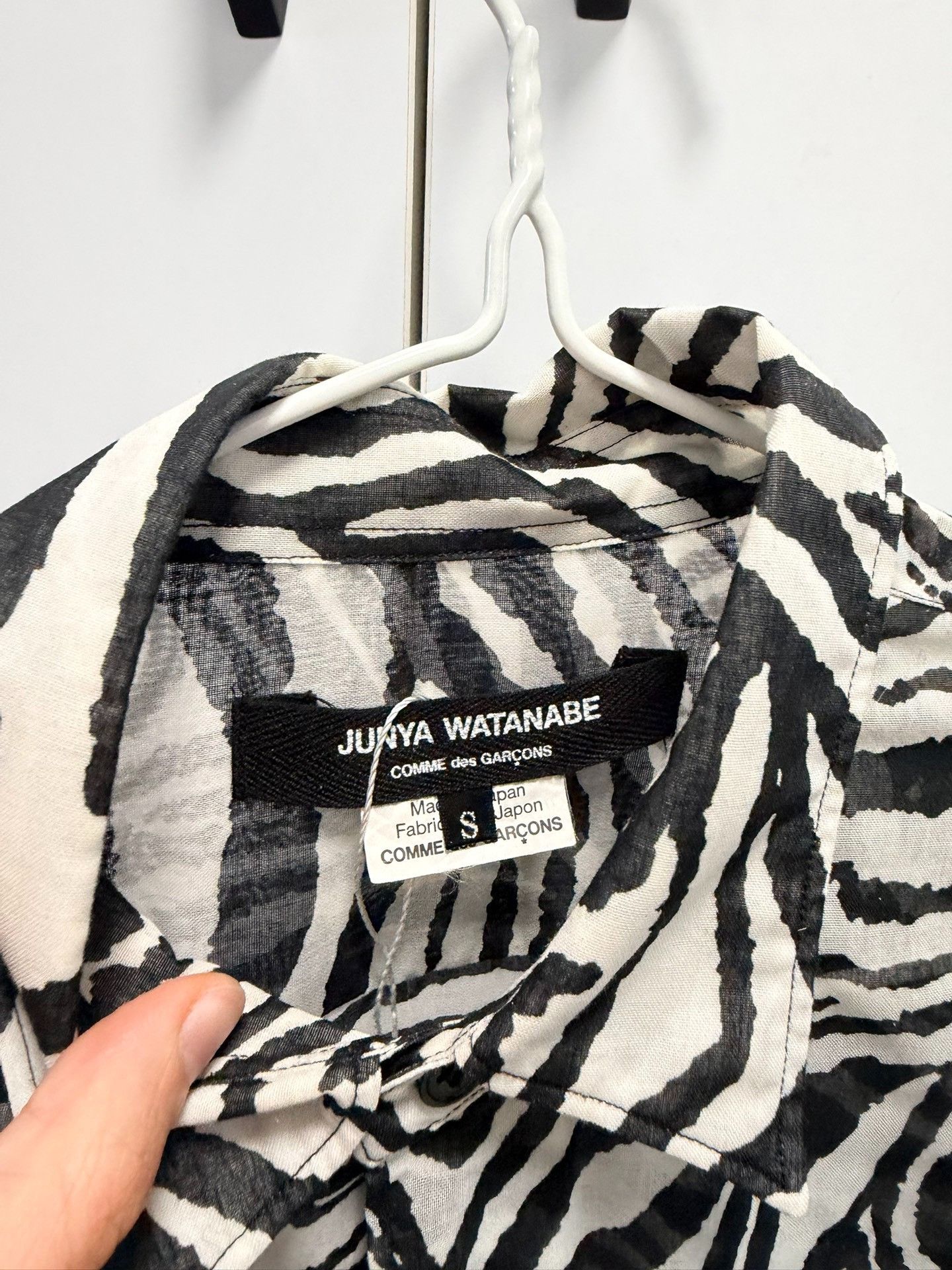 Junya Watanabe Junya Watanabe Zebra Print Long Shirt Size S / US 4 / IT 40 - 3 Thumbnail