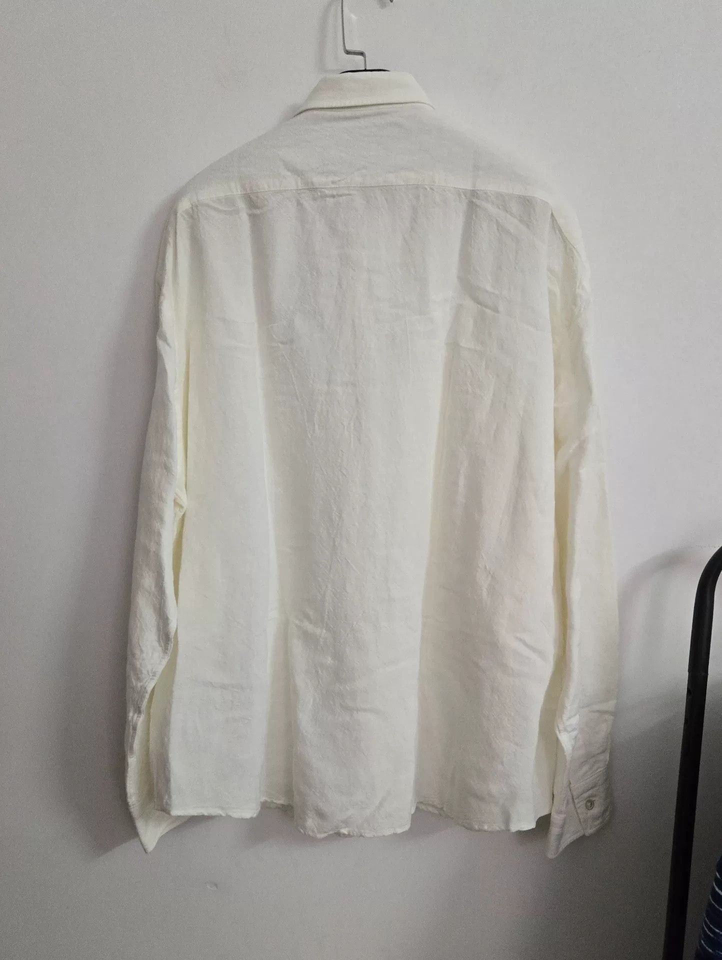 Porter Classic Porter Classic Bamboo Linen White Shirt Size US M / EU 48-50 / 2 - 2 Thumbnail