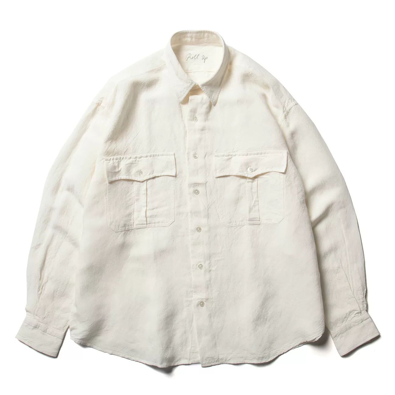 Porter Classic Porter Classic Bamboo Linen White Shirt Size US M / EU 48-50 / 2 - 6 Thumbnail