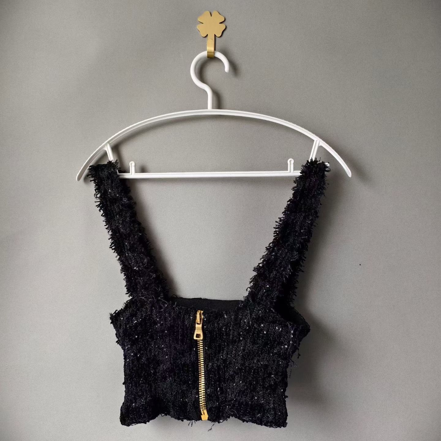Balmain BALMAIN Tweed Fringe Camisole Size XXS / US 00 / IT 34 - 2 Thumbnail