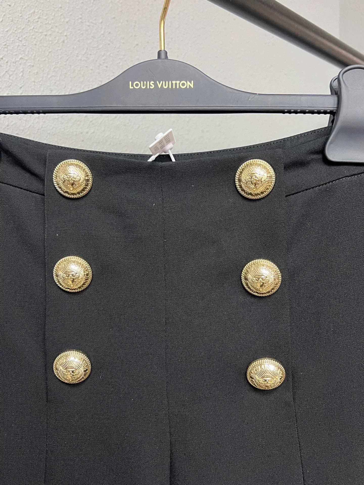 Balmain Balmain Black Gold Button Tailored Pants Size US 34 / EU 50 - 3 Thumbnail