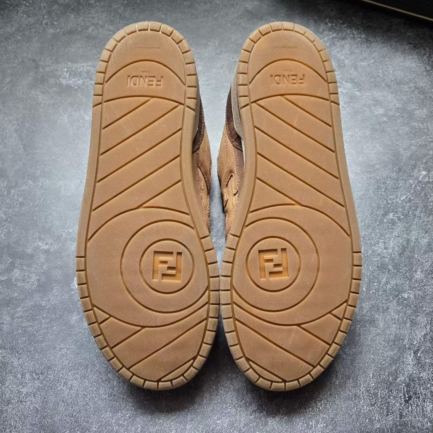 Fendi FENDI MATCH Brown Beige Skate Shoes Size US 9 / EU 42 - 7 Thumbnail