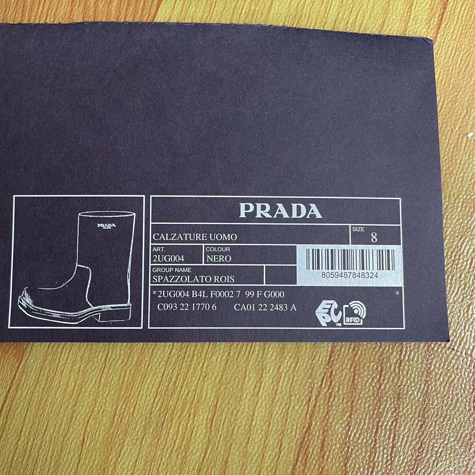Prada Prada Black Embossed Logo Boots Size US 9 / EU 42 - 9 Thumbnail