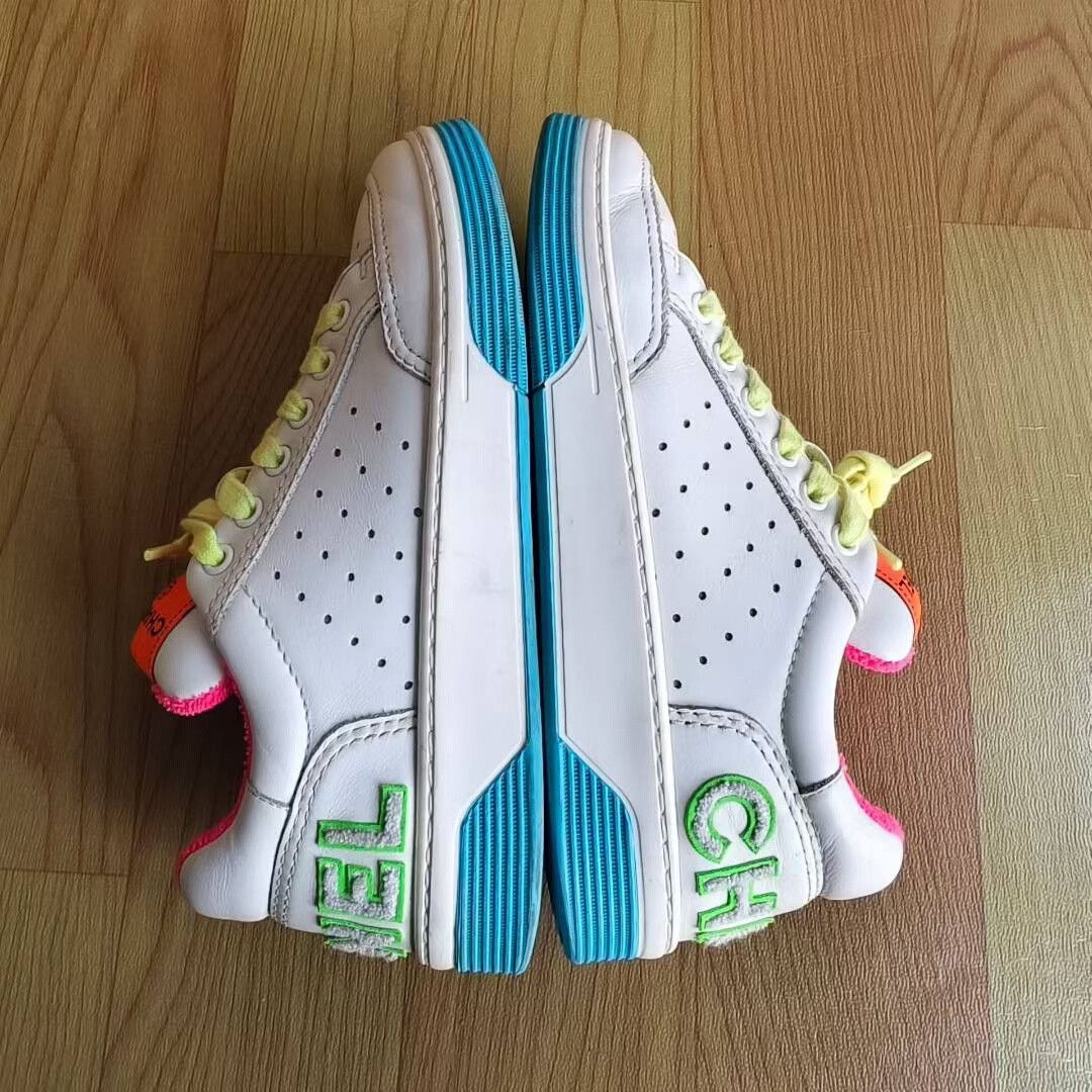 Chanel CHANEL Candy Color Low-Top Sneakers Size US 5.5 / IT 35.5 - 4 Thumbnail