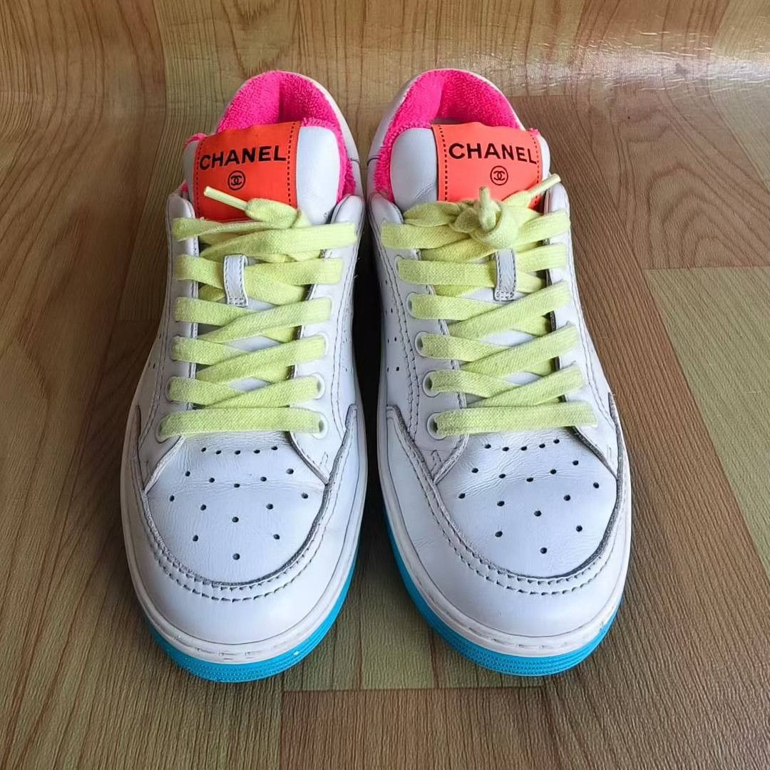 Chanel CHANEL Candy Color Low-Top Sneakers Size US 5.5 / IT 35.5 - 2 Thumbnail