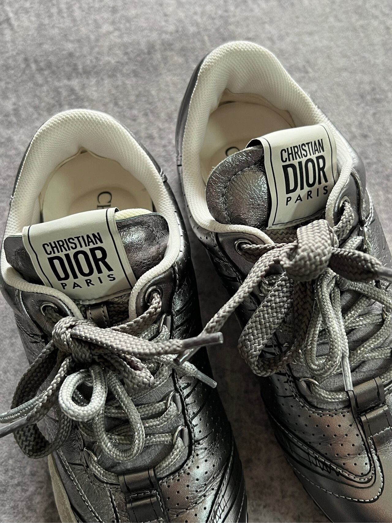Dior Silver Dior Training Shoes Size US 5.5 / IT 35.5 - 3 Thumbnail