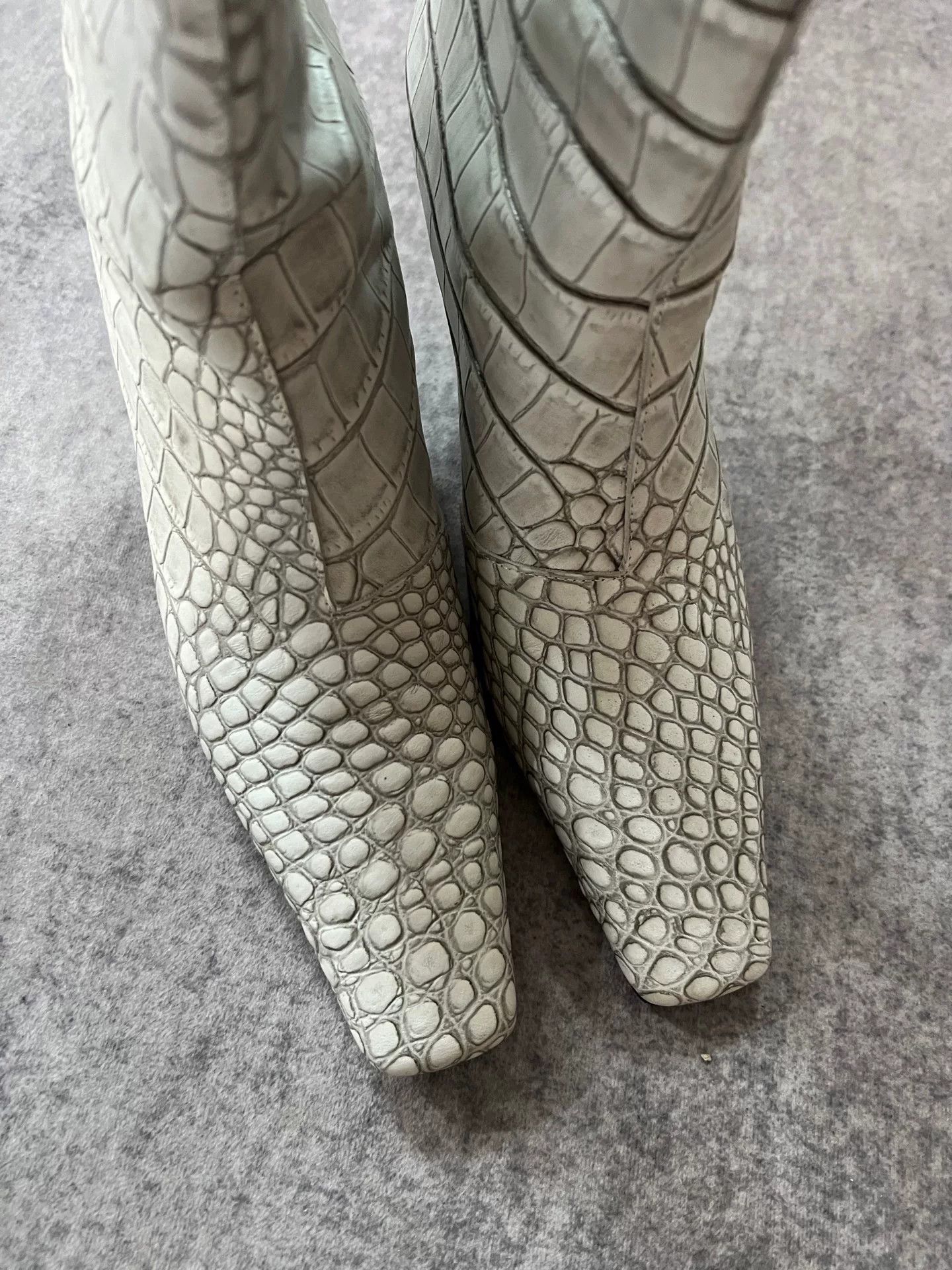 Acne Studios Acne Studios Crocodile-Pattern Long Boots Size US 6 / IT 36 - 3 Thumbnail