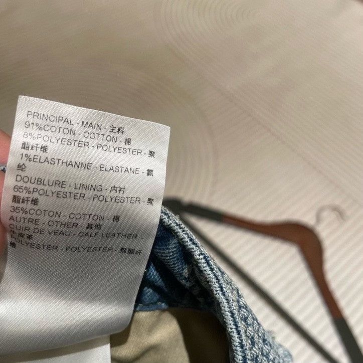 Louis Vuitton LV Checkerboard Flared Jeans Size 26 Size 26" / US 2 / IT 38 - 4 Thumbnail