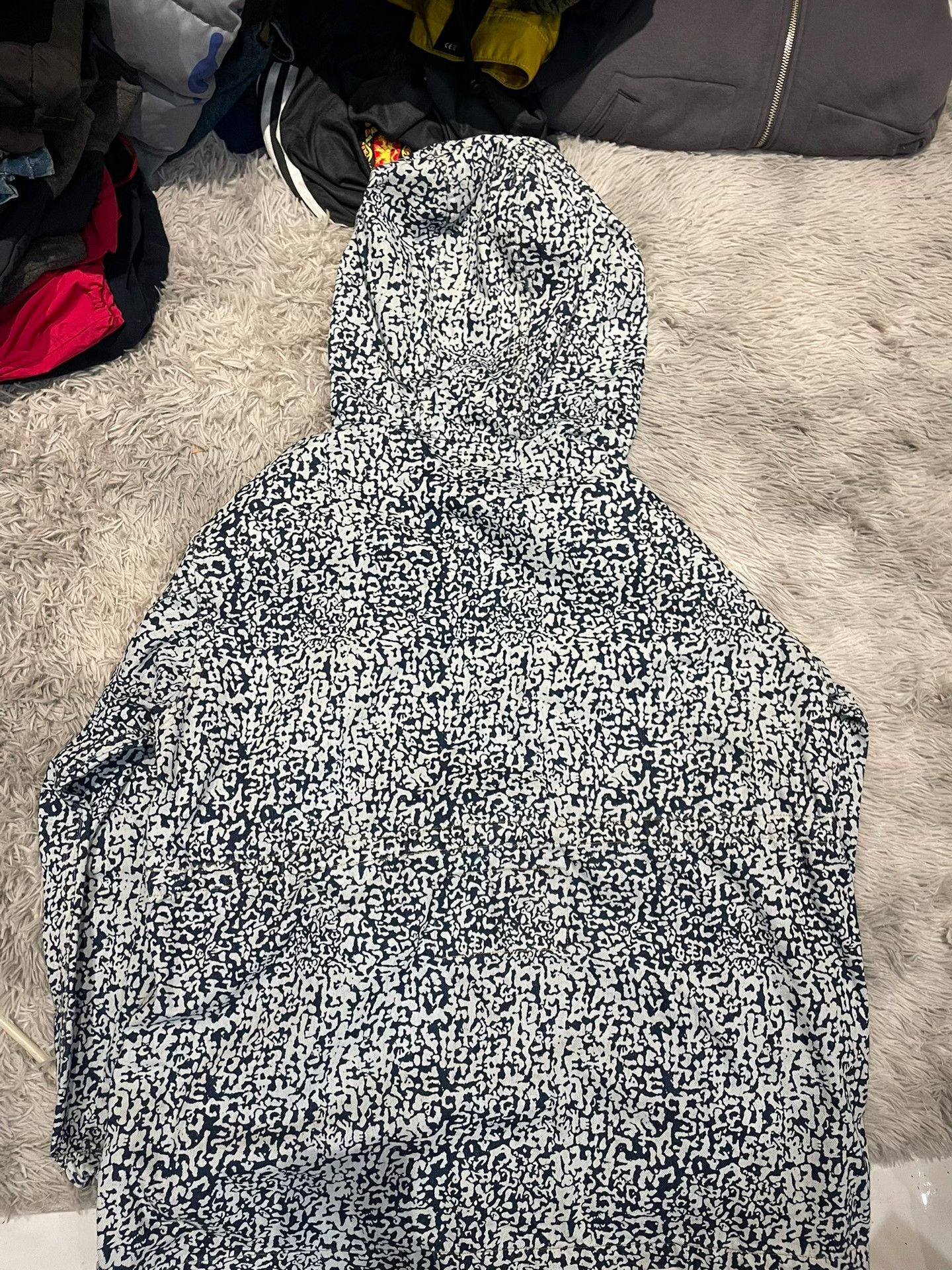 Cav Empt Cavempt Gray White Patterned Hooded Jacket Size US M / EU 48-50 / 2 - 5 Thumbnail