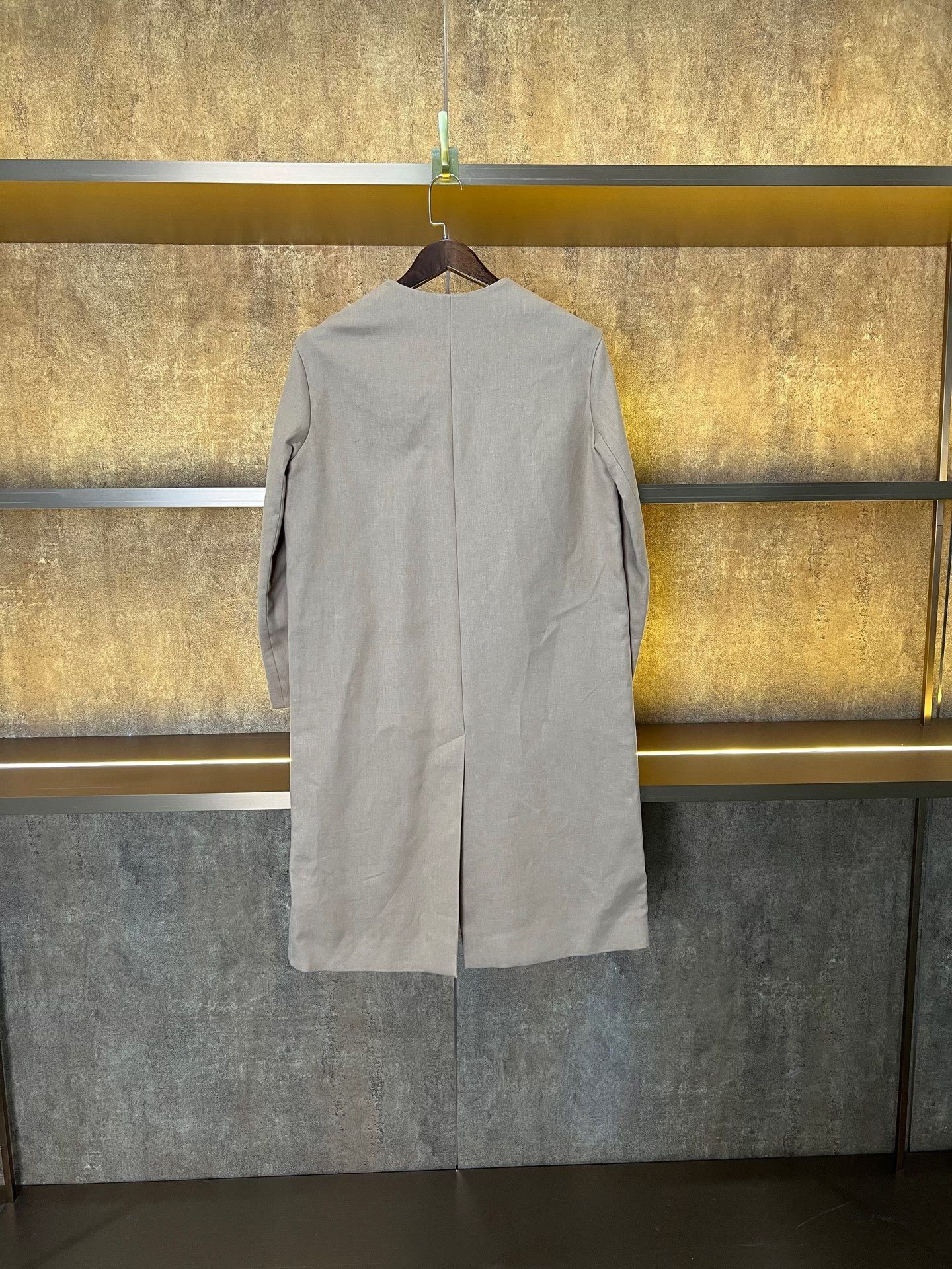 Hermes Hermes Beige Mid-Length Linen Coat Size XXS / US 00 / IT 34 - 2 Thumbnail