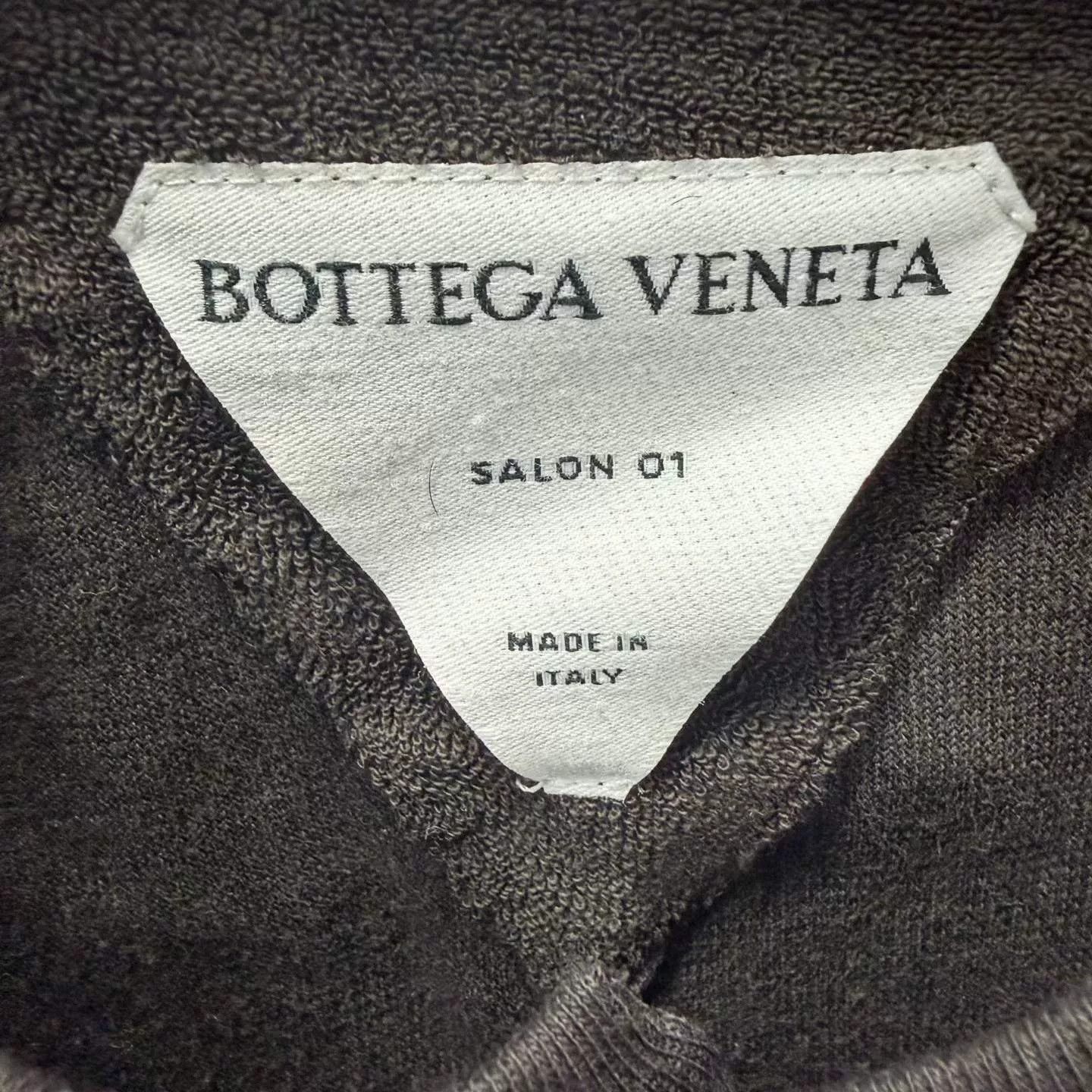 Bottega Veneta Bottega Veneta Black Towel Short-Sleeve Top Size US M / EU 48-50 / 2 - 4 Thumbnail