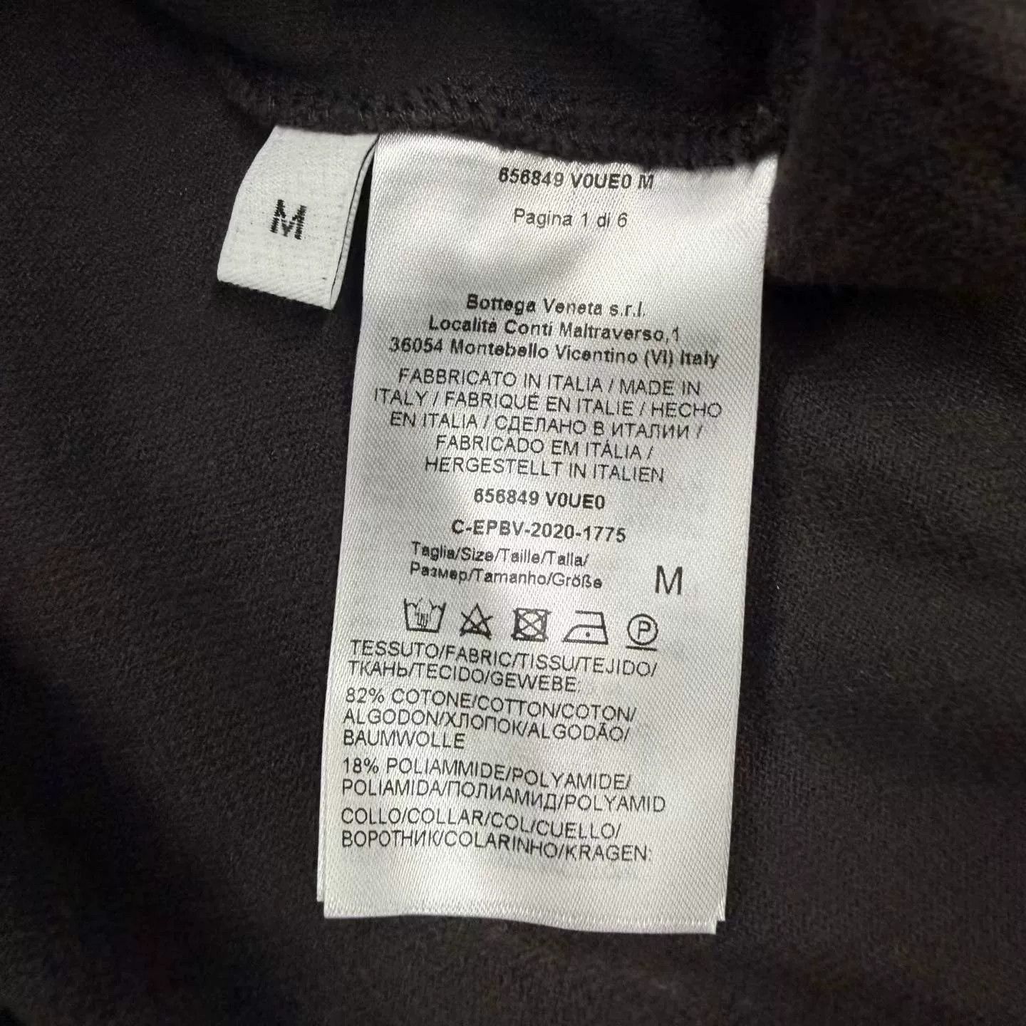 Bottega Veneta Bottega Veneta Black Towel Short-Sleeve Top Size US M / EU 48-50 / 2 - 3 Thumbnail